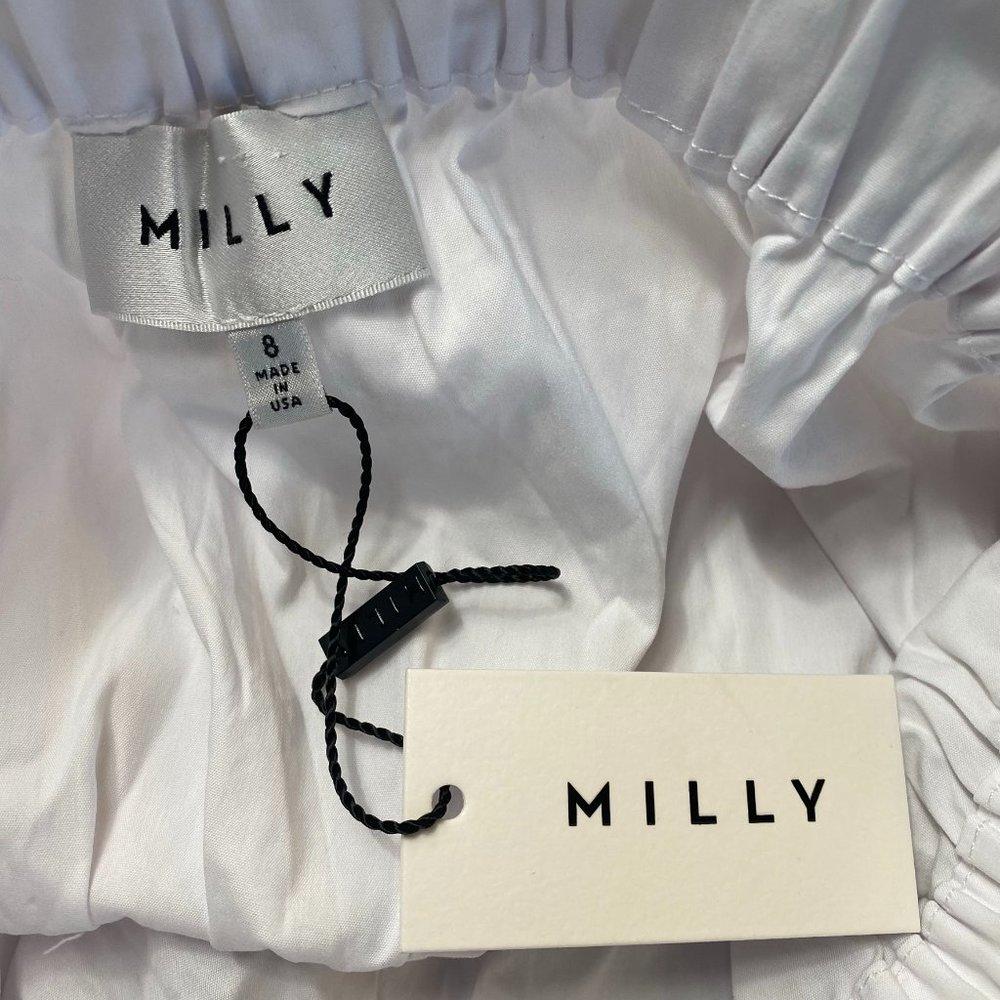 NWT Milly Zoey White Off The Shoulder Dress - Picture 8 of 10